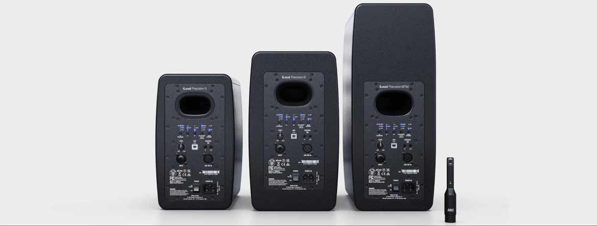iLoud Precision студийные мониторы IK Multimedia с акустической калибровкой коррекции помещения